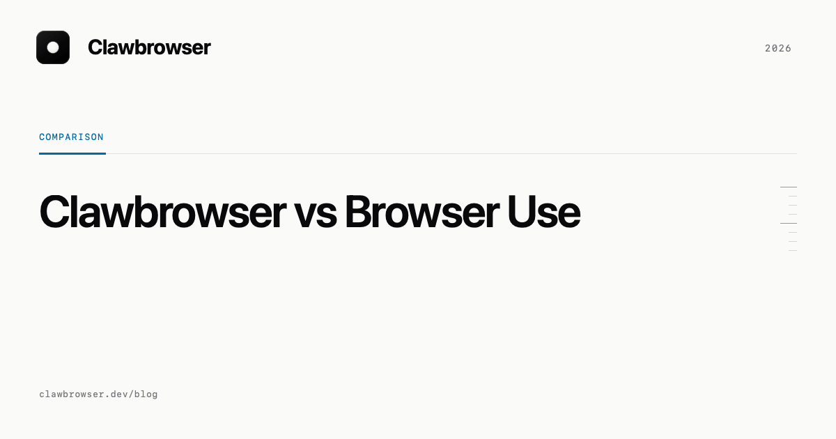 Clawbrowser vs Browser Use: Which One Should AI Agent Developers Choose in 2026?